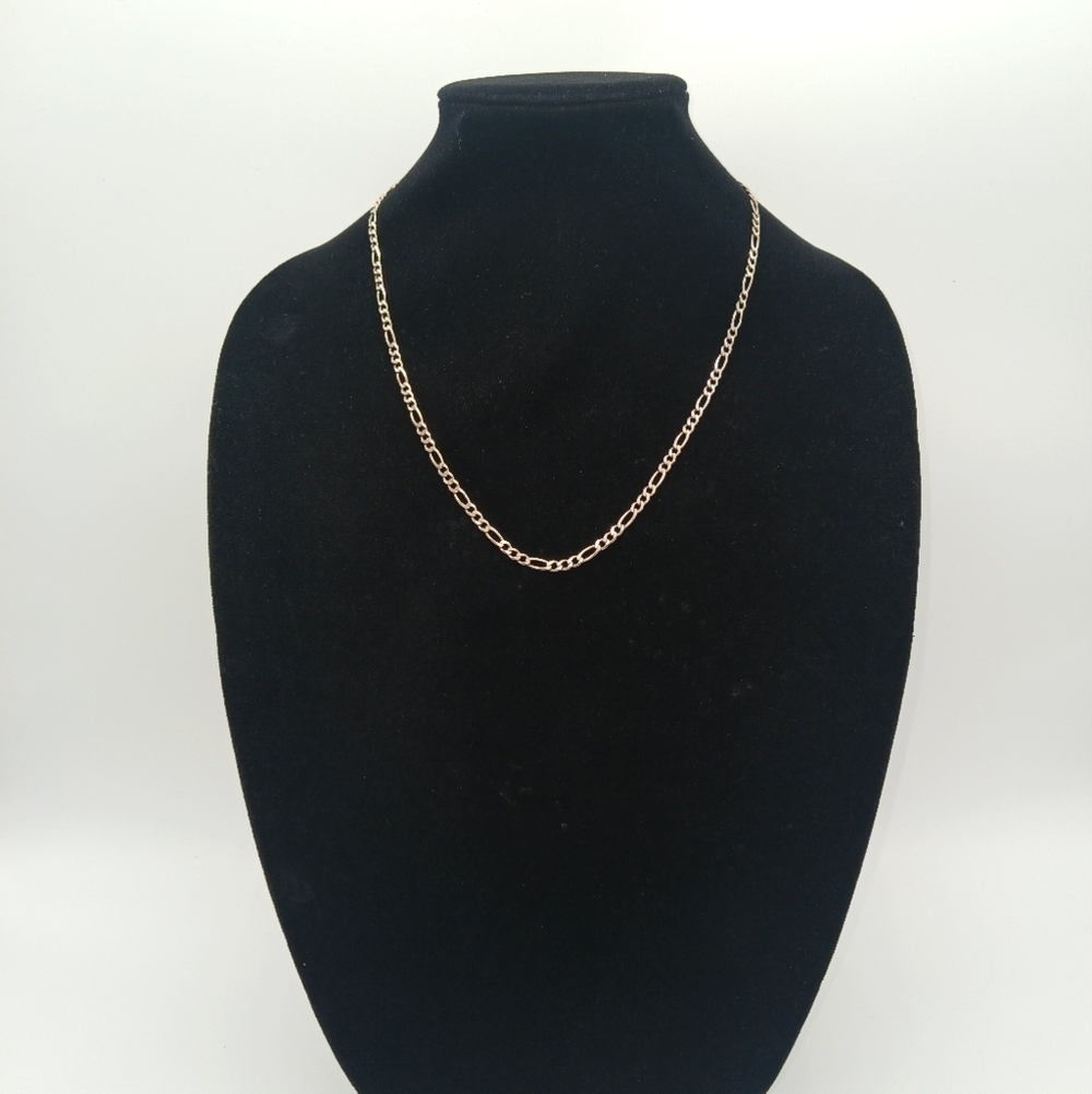 Sterling Silver Figaro Necklace 11" 3.9mm 11.79 grams​​ - Picture 2 of 3